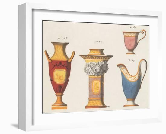 Assorted Vessels II-Anna Polanski-Framed Art Print