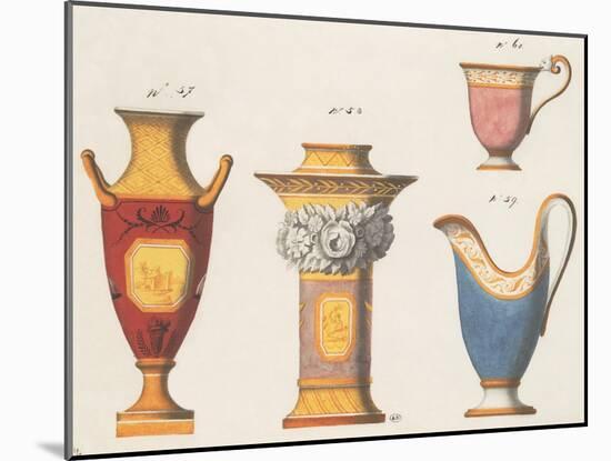 Assorted Vessels II-Anna Polanski-Mounted Art Print