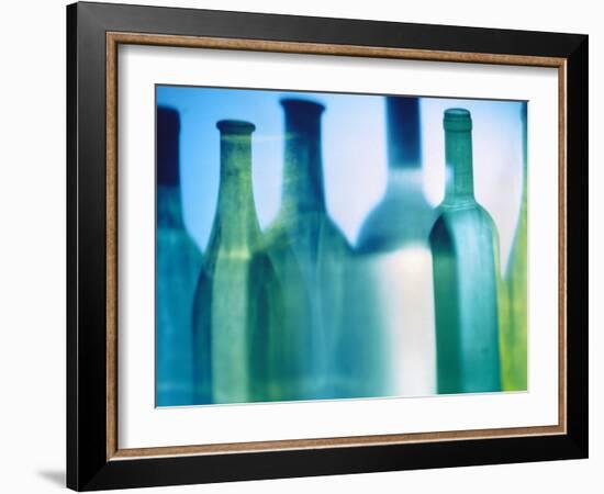 Assorted Wine Bottle Shadows-Ulrike Koeb-Framed Photographic Print