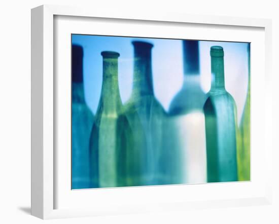 Assorted Wine Bottle Shadows-Ulrike Koeb-Framed Photographic Print