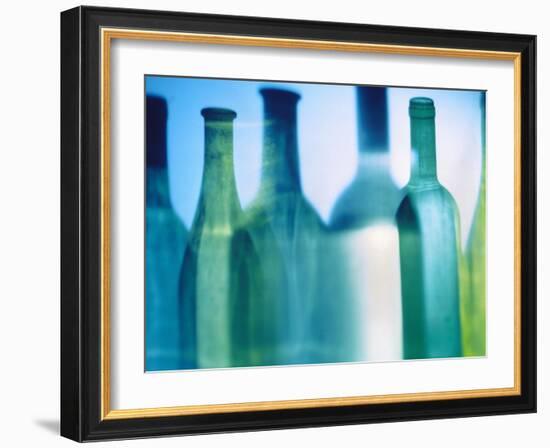 Assorted Wine Bottle Shadows-Ulrike Koeb-Framed Photographic Print