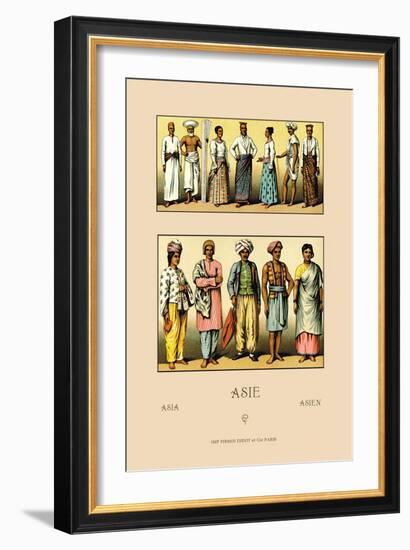 Assortment of Asian Clothing-Racinet-Framed Art Print