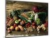 Assortment of Fruits, Vegetables & Nuts-null-Mounted Photographic Print