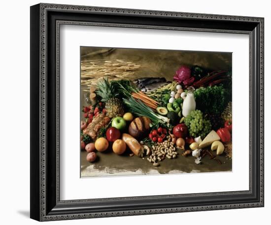 Assortment of Fruits, Vegetables & Nuts-null-Framed Photographic Print