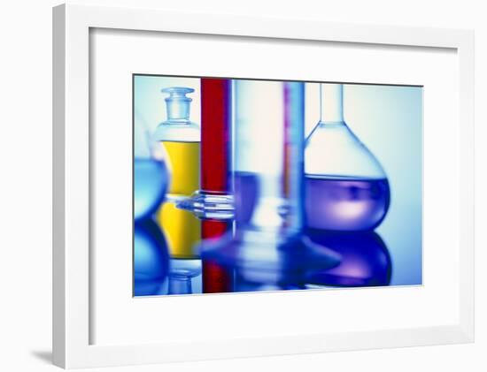 Assortment of Laboratory Glassware-Colin Cuthbert-Framed Photographic Print