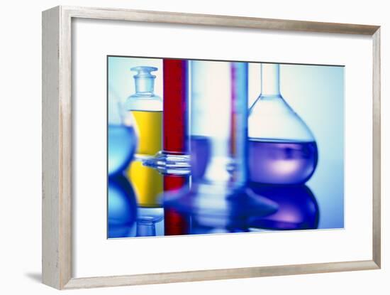 Assortment of Laboratory Glassware-Colin Cuthbert-Framed Photographic Print