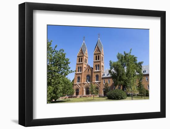 Assumption Abbey in Richardton, North Dakota, USA-Chuck Haney-Framed Photographic Print