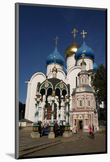 Assumption Cathedral at Trinity Lavra of St. Sergius, Sergiyev Posad, Moskow, Russia-null-Mounted Art Print