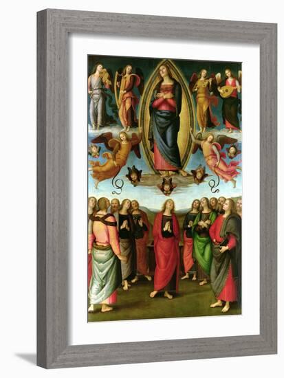 Assumption of the Virgin, 1506-Pietro Perugino-Framed Giclee Print