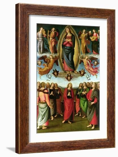 Assumption of the Virgin, 1506-Pietro Perugino-Framed Giclee Print