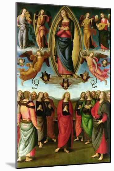 Assumption of the Virgin, 1506-Pietro Perugino-Mounted Giclee Print