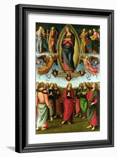 Assumption of the Virgin, 1506-Pietro Perugino-Framed Giclee Print