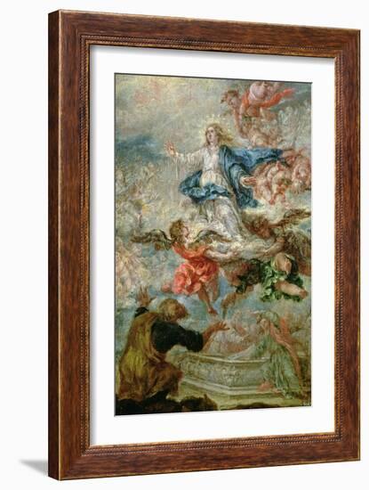 Assumption of the Virgin Mary, 1676-Juan de Valdes Leal-Framed Giclee Print