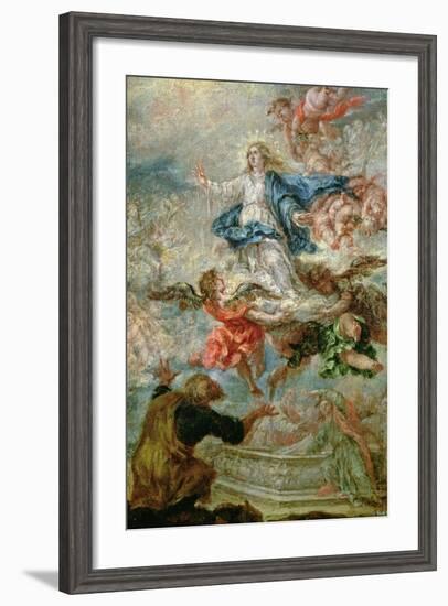 Assumption of the Virgin Mary, 1676-Juan de Valdes Leal-Framed Giclee Print