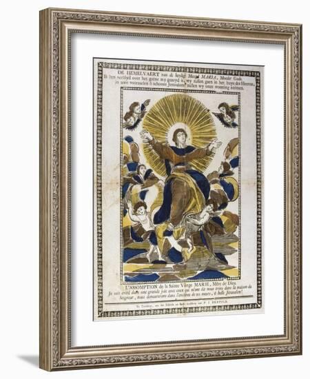 Assumption of the Virgin Mary, 19th Century-null-Framed Giclee Print