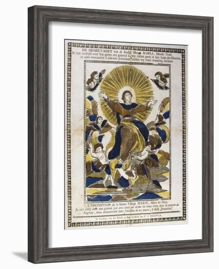 Assumption of the Virgin Mary, 19th Century-null-Framed Giclee Print