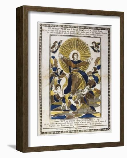 Assumption of the Virgin Mary, 19th Century-null-Framed Giclee Print