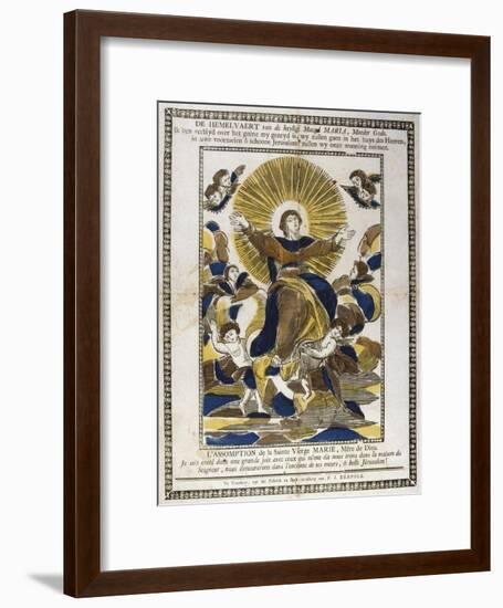 Assumption of the Virgin Mary, 19th Century-null-Framed Giclee Print