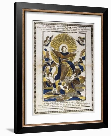 Assumption of the Virgin Mary, 19th Century-null-Framed Giclee Print