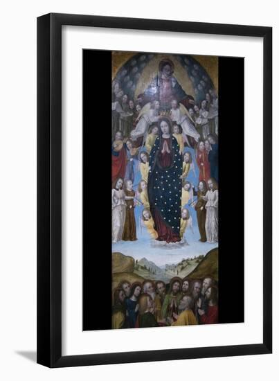 Assumption of the Virgin-Bergognone-Framed Art Print