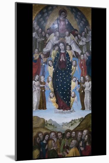 Assumption of the Virgin-Bergognone-Mounted Art Print