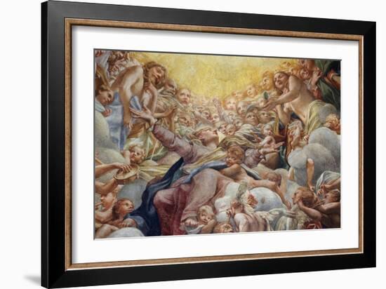 Assumption of the Virgin-Correggio-Framed Giclee Print