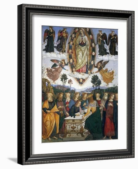 Assumption of the Virgin-Bernardino di Betto Pinturicchio-Framed Giclee Print