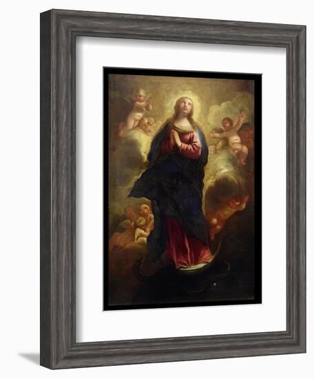 Assumption of the Virgin-Luca Giordano-Framed Giclee Print