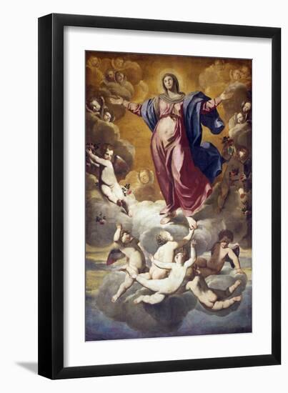 Assumption of Virgin-Domenico Fiasella-Framed Giclee Print