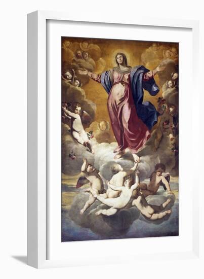 Assumption of Virgin-Domenico Fiasella-Framed Giclee Print