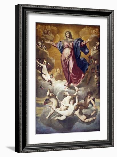 Assumption of Virgin-Domenico Fiasella-Framed Giclee Print