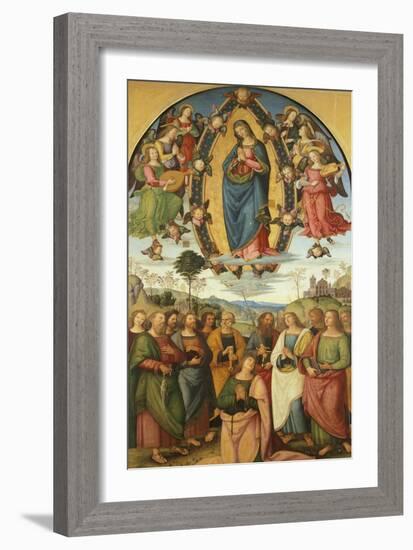 Assumption of Virgin-Bernardino Pinturicchio-Framed Giclee Print