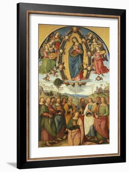 Assumption of Virgin-Bernardino Pinturicchio-Framed Giclee Print