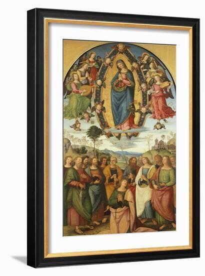 Assumption of Virgin-Bernardino Pinturicchio-Framed Giclee Print