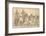 Assyrian Battle Scene with Standard Bearers-Layard's Nineveh-Framed Art Print