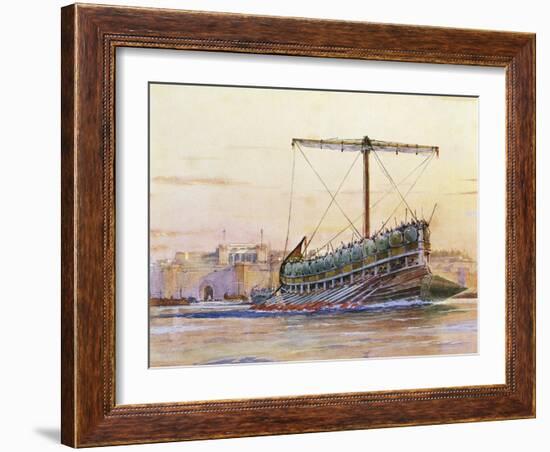 Assyrian Galley-null-Framed Giclee Print