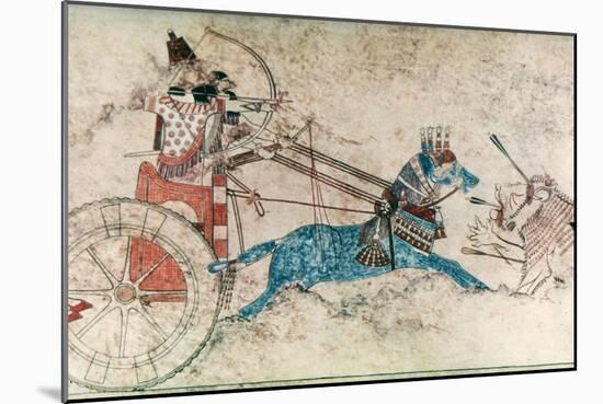 Assyrian King, 730 B.C-null-Mounted Giclee Print