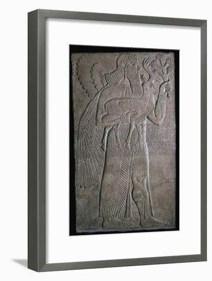 Assyrian relief of a winged figure, 9th century BC. Artist: Unknown-Unknown-Framed Giclee Print