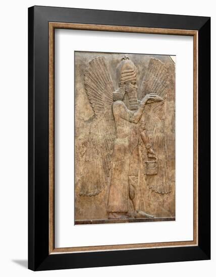 Assyrian Relief of Winged Genie-null-Framed Photographic Print