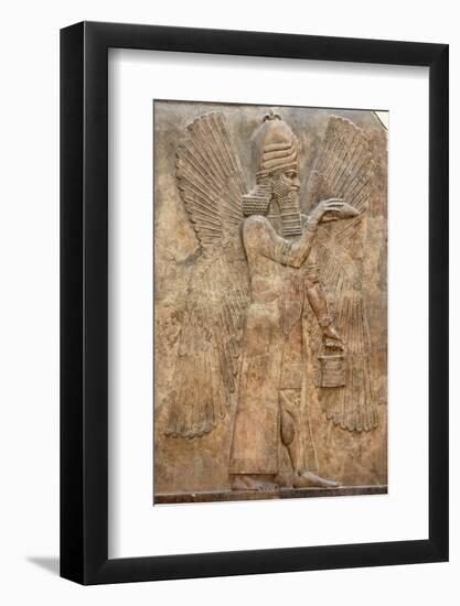 Assyrian Relief of Winged Genie-null-Framed Photographic Print