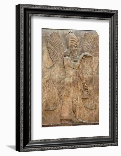 Assyrian Relief of Winged Genie-null-Framed Photographic Print