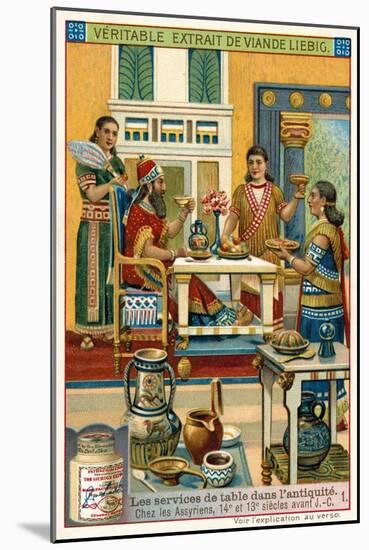 Assyrian Tableware, 14th-13th Century BC-null-Mounted Giclee Print