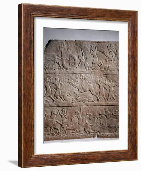 Assyrian Troops of King Ashurbanipal take Asian Territories-null-Framed Photographic Print