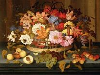 Still Life of Fruit and a Basket of Flowers, 1623-Ast-Giclee Print