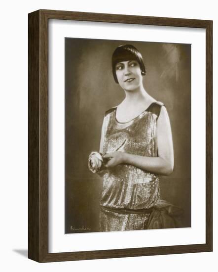 Asta Nielsen Danish Actress of Stage and Screen-null-Framed Photographic Print