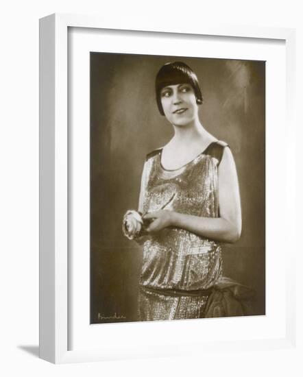 Asta Nielsen Danish Actress of Stage and Screen-null-Framed Photographic Print