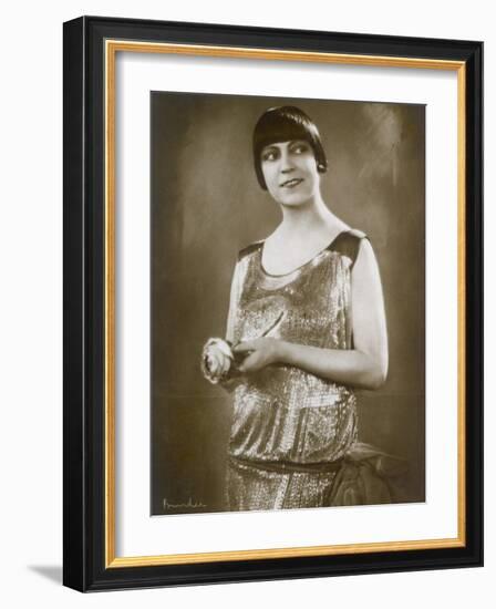 Asta Nielsen Danish Actress of Stage and Screen-null-Framed Photographic Print