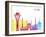 Astana Skyline Pop-paulrommer-Framed Art Print