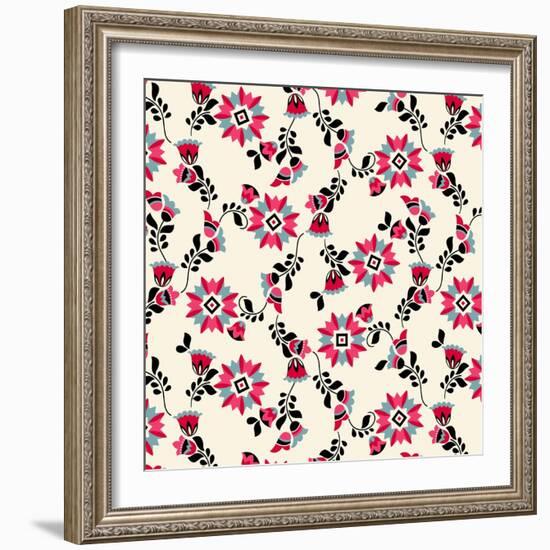 Aster Floral-null-Framed Giclee Print