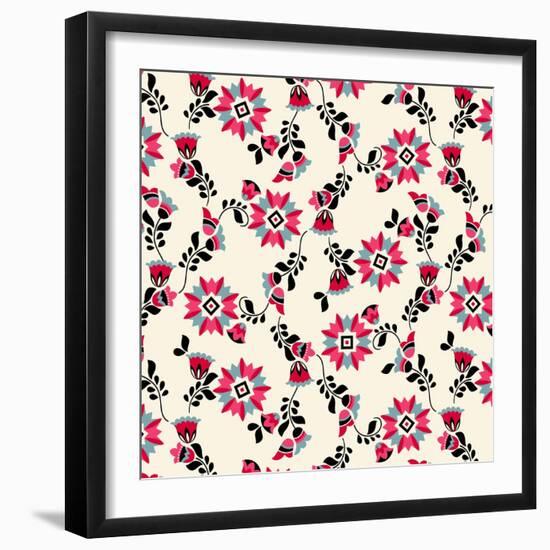 Aster Floral-null-Framed Giclee Print